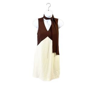 Barbara Bui Paris Vintage Color-block Cocktail Dress Size 36 or US Size 6